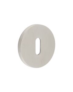 CR-R10 Satin Stainless Steel Standard Keyway Round Rose Escutcheon