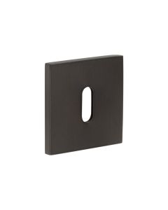 CR-T10 Dark Bronze Standard Keyway Square Rose Escutcheon