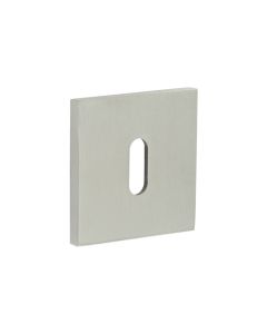 CR-T10 Satin Stainless Steel Standard Keyway Square Rose Escutcheon