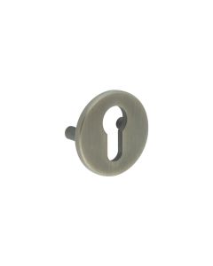 CRES Antique Brass Euro Escutcheon Lug Fixed