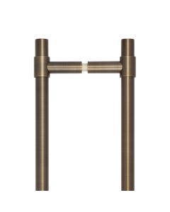 CRES 425mm Back to Back Antique Brass T-Bar Pull Handle