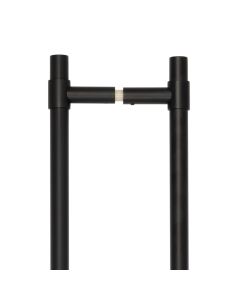 CRES 425mm Back to Back Black T-Bar Pull Handle