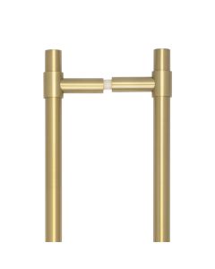 CRES 425mm Back to Back Satin Brass T-Bar Pull Handle