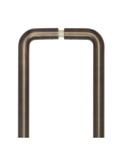 CRES 425mm Back to Back Antique Brass D Shape Pull Handle