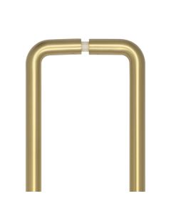 CRES 425mm Back to Back Satin Brass D Shape Pull Handle