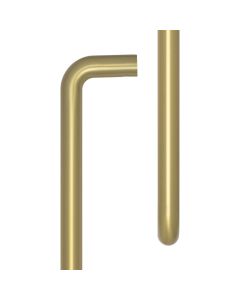 CRES 425mm Face Fix Satin Brass D Shape Pull Handle