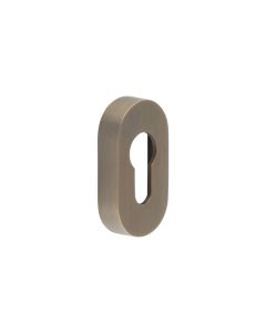 CRES Oval Antique Brass Euro Escutcheon