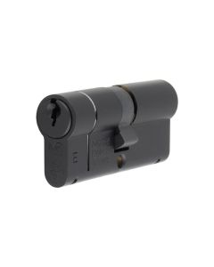 Matt Black 80mm 1* Star Euro Double Cylinder KTD | CYF71280MB
