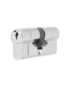 Polished Chrome 80mm 1* Star Euro Double Cylinder KTD | CYF71280PC