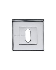 Polished Chrome Standard Key Escutcheon Square - DEC7000