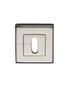 Polished Nickel Finish Standard Key Escutcheon Square - DEC7000