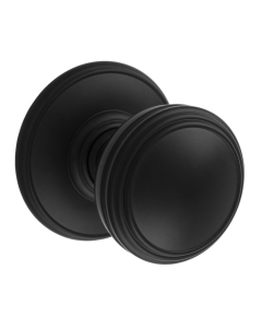 Delamain Matt Black Unsprung Concealed Fix Mortice Knob Furniture | DK35CMB