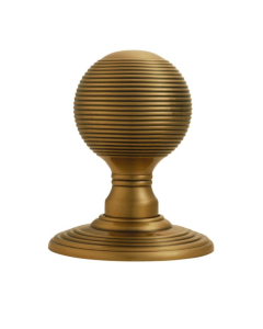 Delamain Florentine Bronze Reeded Mortice Knob Furniture | DK37CFB