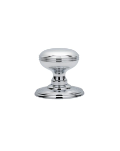 Delamain Polished Chrome Ringed Knob Furniture | DK39CCP