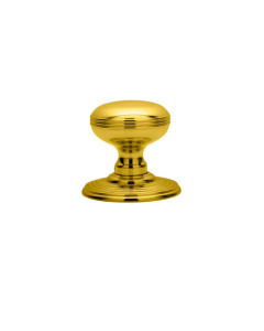 Delamain Polished Brass Ringed Knob Furniture | DK39CPB