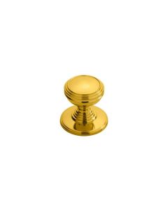 Polished Brass 31mm Delamain Plain Knob | DK47CPB