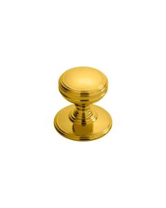 Polished Brass 38mm Delamain Plain Knob | DK47DPB