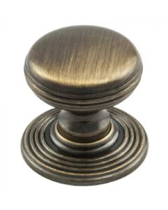 Florentine Bronze 28mm Delamain Ringed Knob | DK49BFB