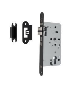 Matt Black 60mm DIN Latch - Radius | DLX0060LMB/R