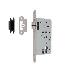 Satin Stainless Steel 60mm DIN Latch - Radius | DLX0060LSSS/R