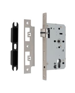 Satin Stainless Steel 60mm DIN Euro Sashlock - Square | DLX7260EPSSS