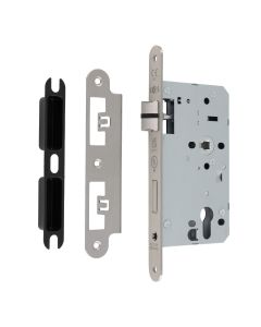 Satin Stainless Steel 60mm DIN Euro Sashlock - Radius | DLX7260EPSSS/R