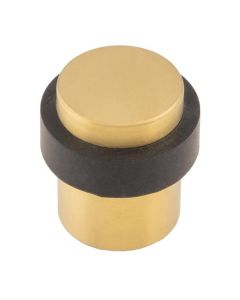 Satin Brass 30mm dia. Floor Door Stop | DSF1030SPVD