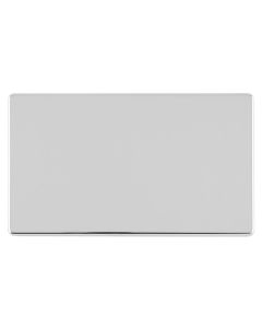 Eurolite Polished Chrome Double Blank Plate  | ECPC2B