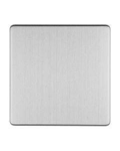Eurolite Stainless Steel Black Single Blank Plate  | ECSSB1B