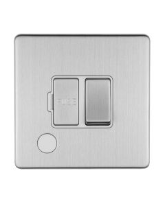 Eurolite Stainless Steel Switched Fuse Spur with flex outlet | ECSSSWFFO