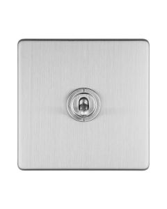Eurolite Stainless Steel 1 Gang 10Amp Toggle Switch  | ECSST1SW