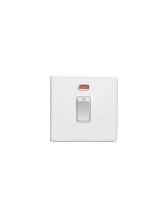 Eurolite White 20 Amp DP Switch with Neon Light  | ECW20ADPSWNW