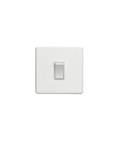 Eurolite White Plate 2 Way 400w 2 Gang Dimmer Switch  | ECW2D400