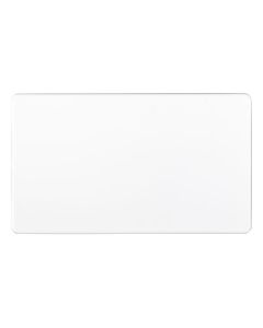 Eurolite White Double Blank Plate  | ECW2B