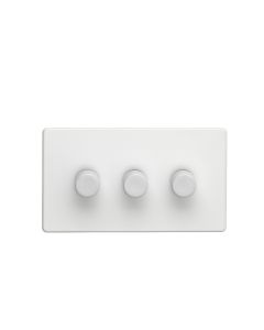 Eurolite White LED 2 Way 3 Gang Dimmer Switch  | ECW3DLED