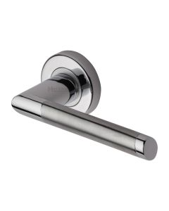 Apollo Finish Ellipse Door Handle on Round Rose