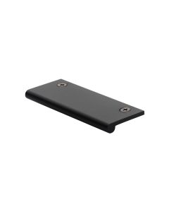 Heritage Brass Matt Black Edge Pull Cabinet Handle 100mm