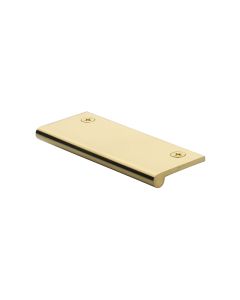 Heritage Brass Polished Brass Edge Pull Cabinet Handle 100mm