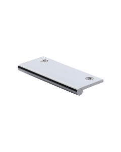 Heritage Brass Polished Chrome Edge Pull Cabinet Handle 100mm