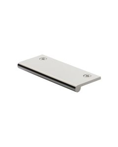 Heritage Brass Polished Nickel Finish Edge Pull Cabinet Handle 100mm