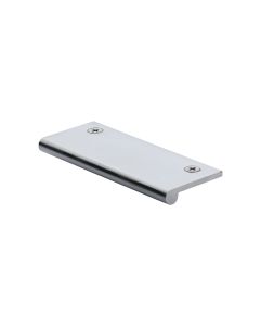 Heritage Brass Satin Chrome Edge Pull Cabinet Handle 100mm