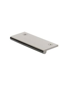 Heritage Brass Satin Nickel Edge Pull Cabinet Handle 100mm