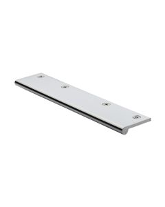 Heritage Brass Polished Chrome Edge Pull Cabinet Handle 200mm