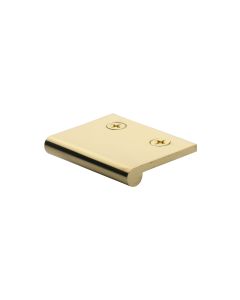Heritage Brass Polished Brass Edge Pull Cabinet Handle 50mm