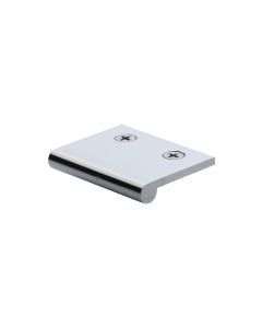 Heritage Brass Polished Chrome Edge Pull Cabinet Handle 50mm