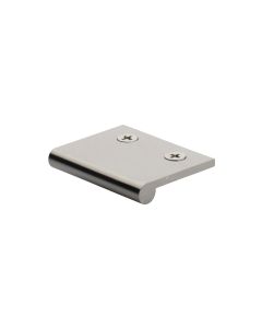 Heritage Brass Satin Nickel Edge Pull Cabinet Handle 50mm