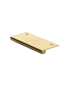 Heritage Brass Polished Brass EPT Edge Pull Cabinet Handle 100mm