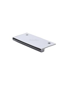 Heritage Brass Polished Chrome EPT Edge Pull Cabinet Handle 50mm