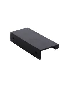 Heritage Brass Matt Black EPTR Edge Pull Cabinet Handle 100mm