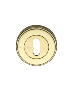 Polished Brass Standard Key Escutcheon Round - ERD7000